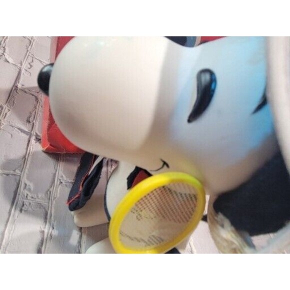 Vintage Snoopy Tennis Player Collector Doll 8 1/2" PVC and Accessories 1966 - Picture 6 of 16